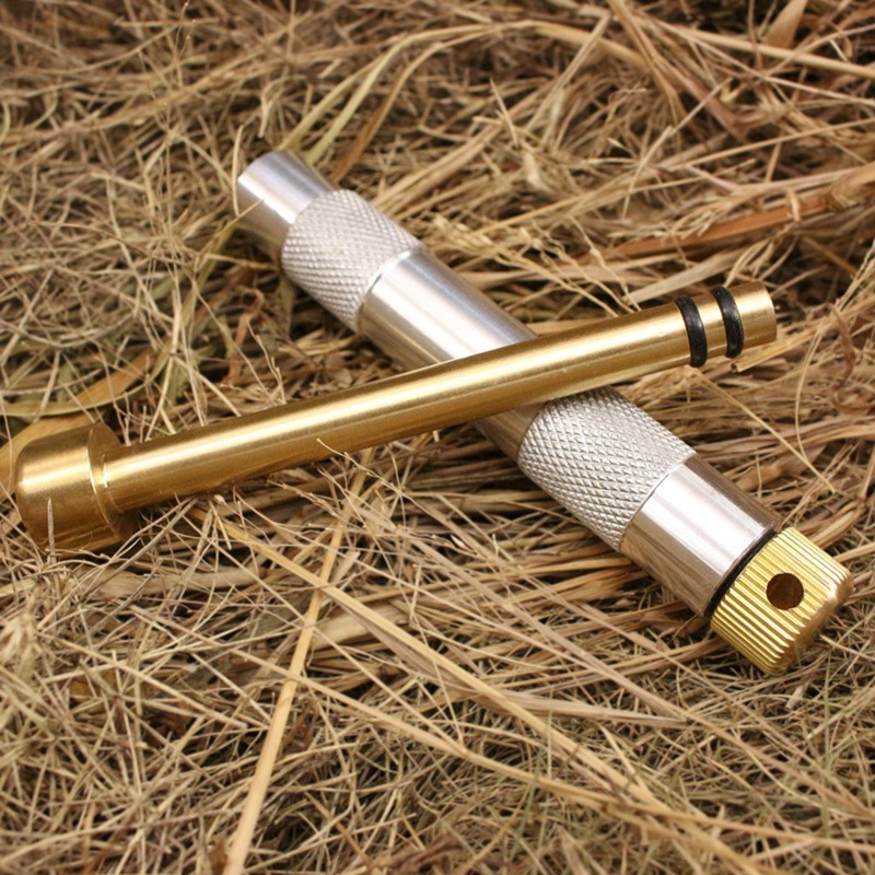 Fire Piston Starter - 새로운 야외용 피스톤 파이어 스타터, 공기압축식