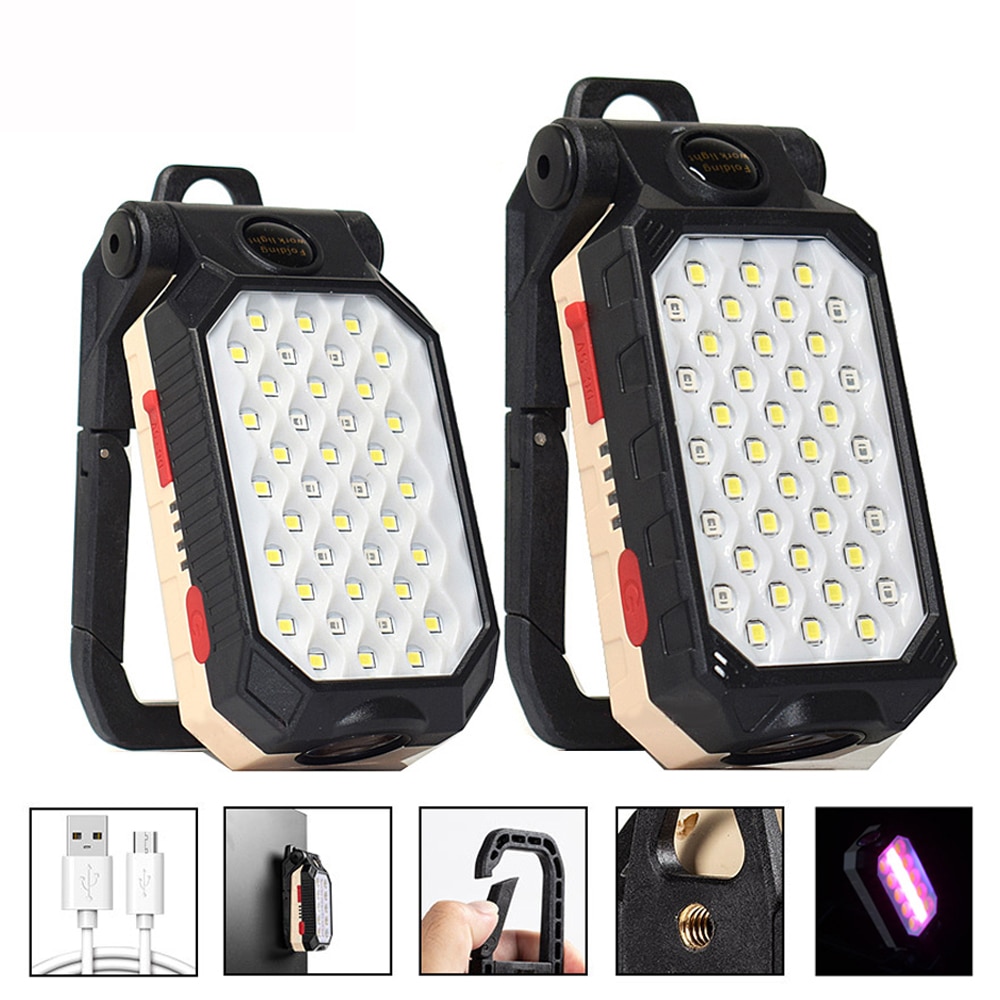 Outdoor Adventure Uva - 고출력 LED 손전등 충전식 COB 작업등,