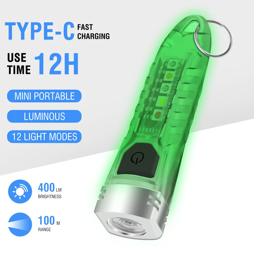 BORUiT V1 LED 키체인 휴대용 형광 EDC 손 - Outdoor Adventure Uva 리뷰 및 가격