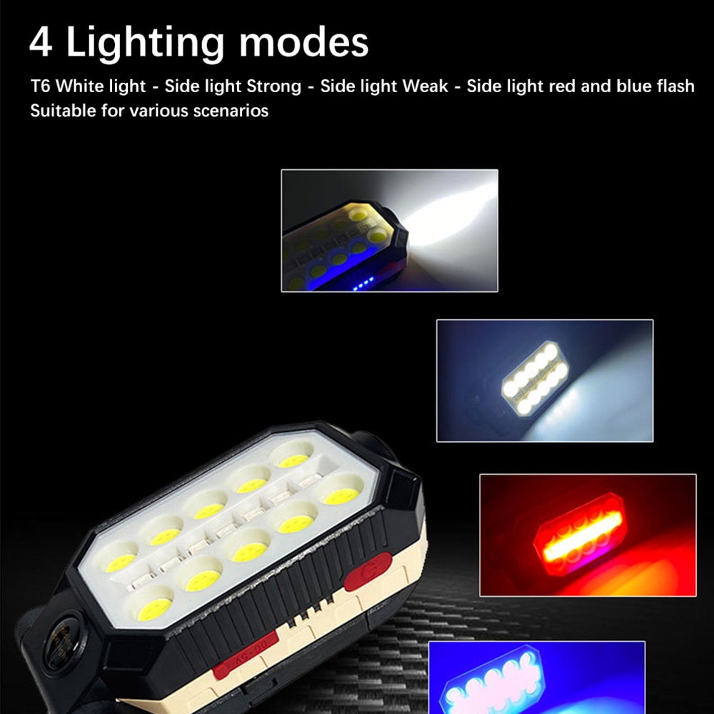 고출력 LED 손전등 충전식 COB 작업등, 조절 가능 - Outdoor Adventure Uva 리뷰 및 가격