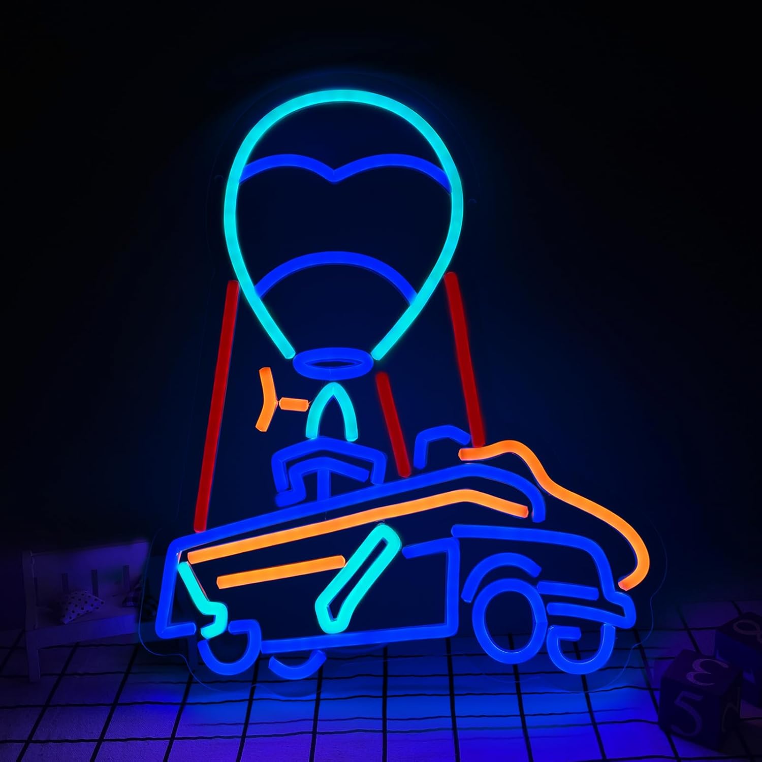 풍선 버스 자동차 게임 LED 램프 네온사인 USB 전 - Outdoor Adventure Club 리뷰 및 가격